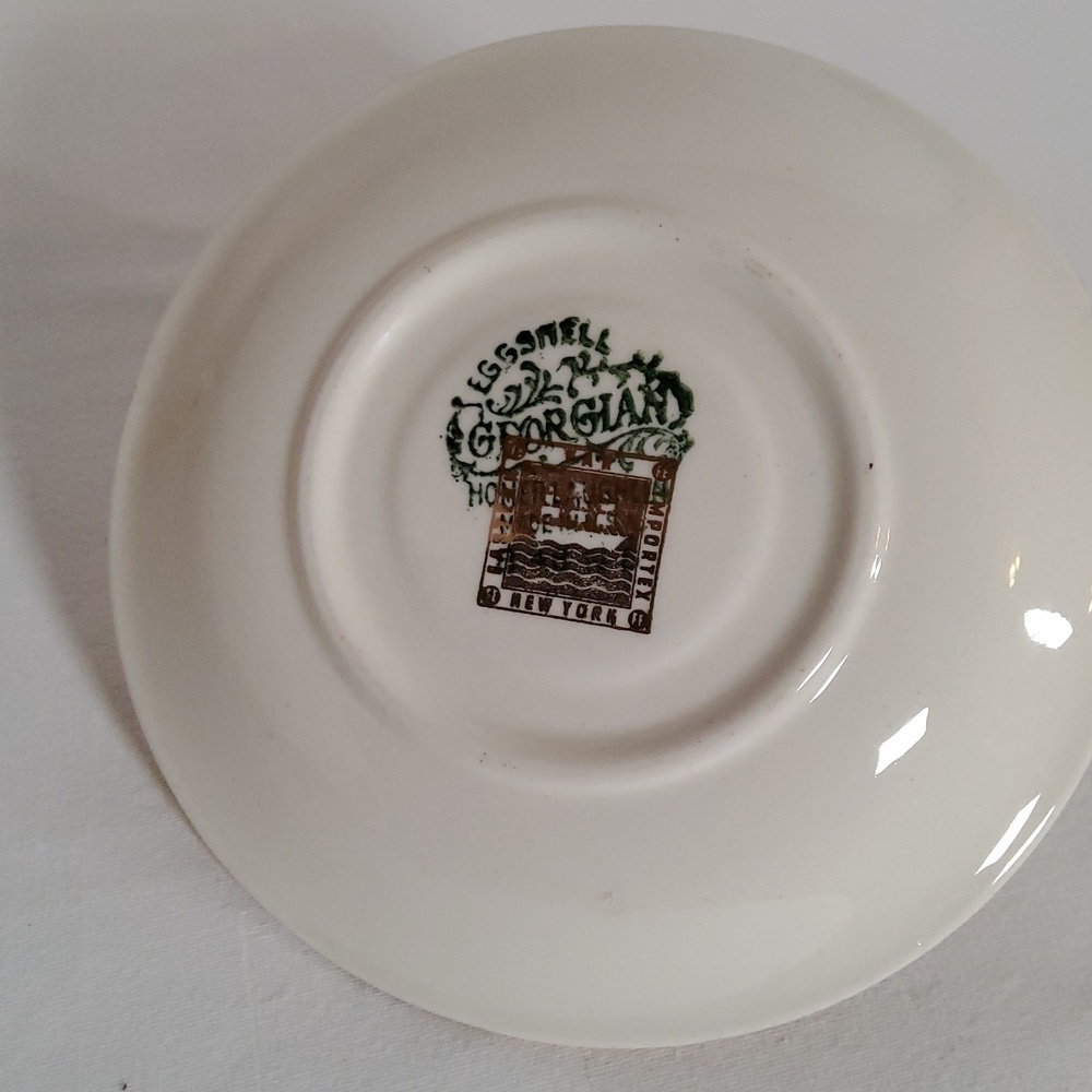 Eggshell Georgian Teacup & Saucer - Picture 5 of 6